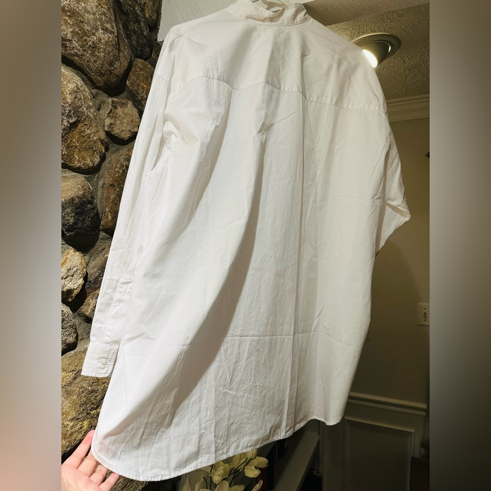 NWOT Frank & Eileen VICTORIA Italian Tuxedo Shirt. Size M. - Picture 13 of 16